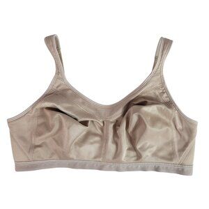 Playtex 18 Hour Wirefree Bra Tan 44DD Active Breathable Comfort Straps #4159